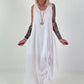 Sommerkleid mit Raff-Detail - weiss