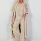 Lightweight long coat - beige