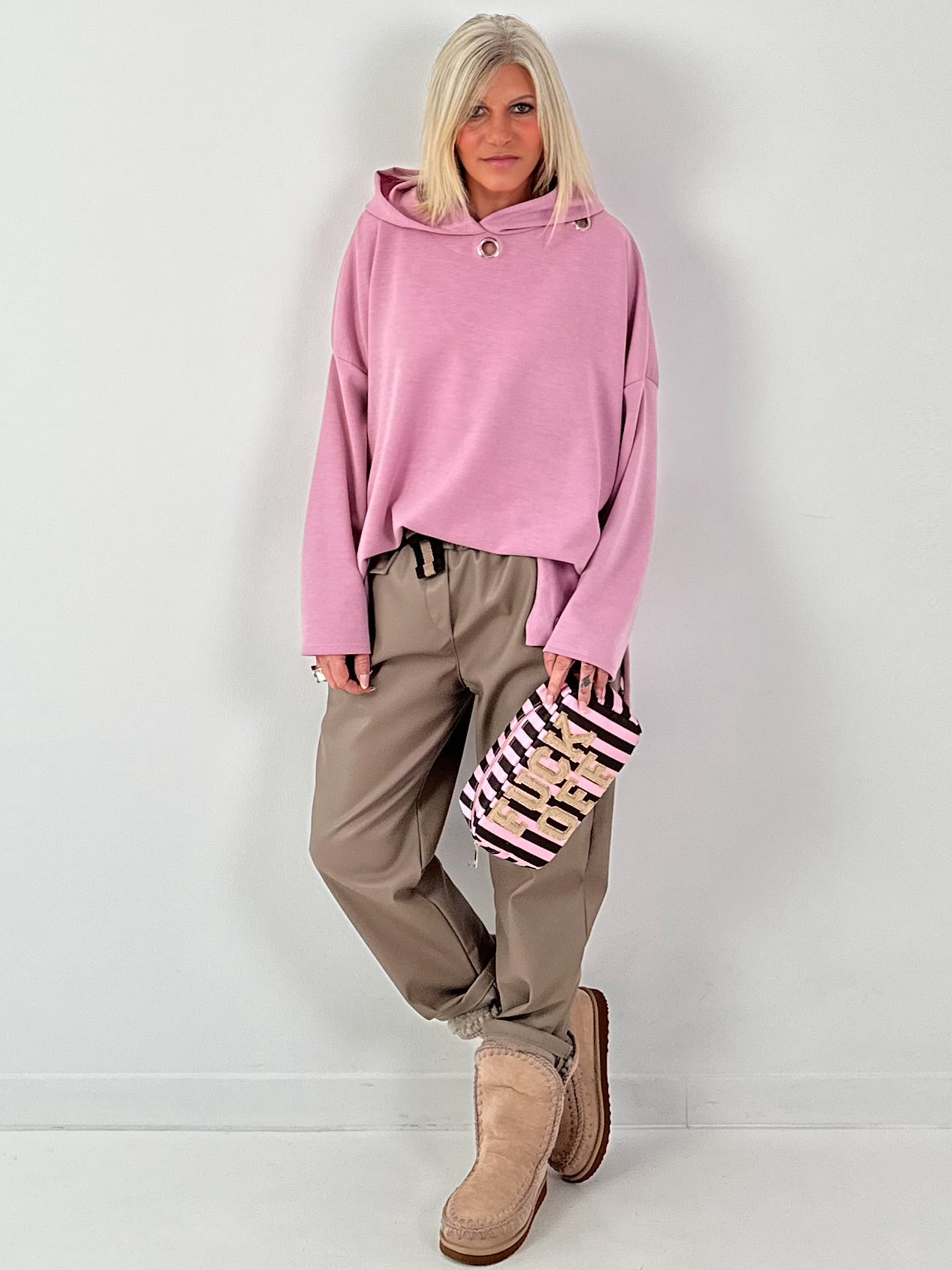 Cosmetic bag model "Attitude Bag" - pink-mocha-beige