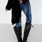 Jeans mit Herz-Patches - denim