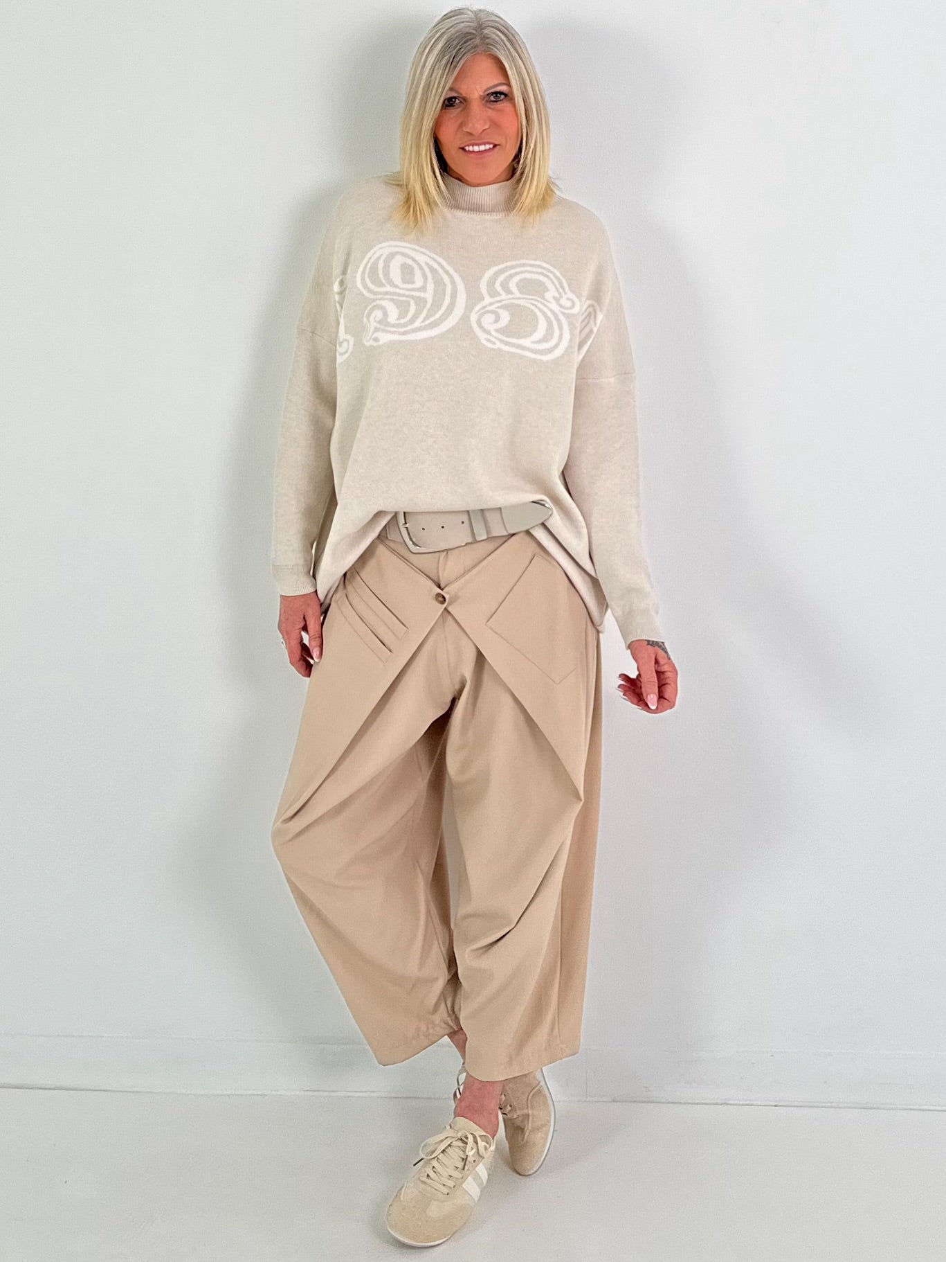 Gebreide trui 1981 - beige