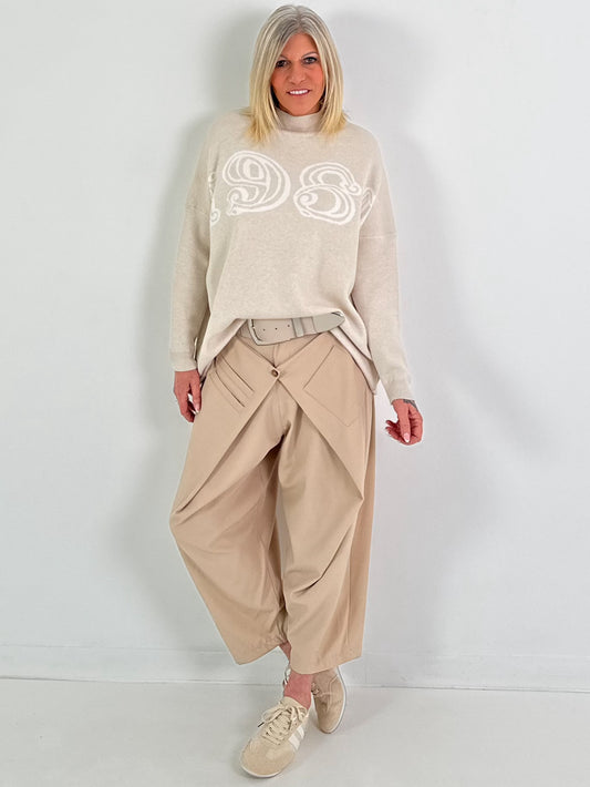 Gebreide trui 1981 - beige