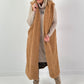 Long vest model "Leo Layers" - camel