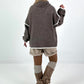 Trui model "Cozy City Chic" - taupe
