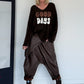 Oversized trui Good Days - mokka