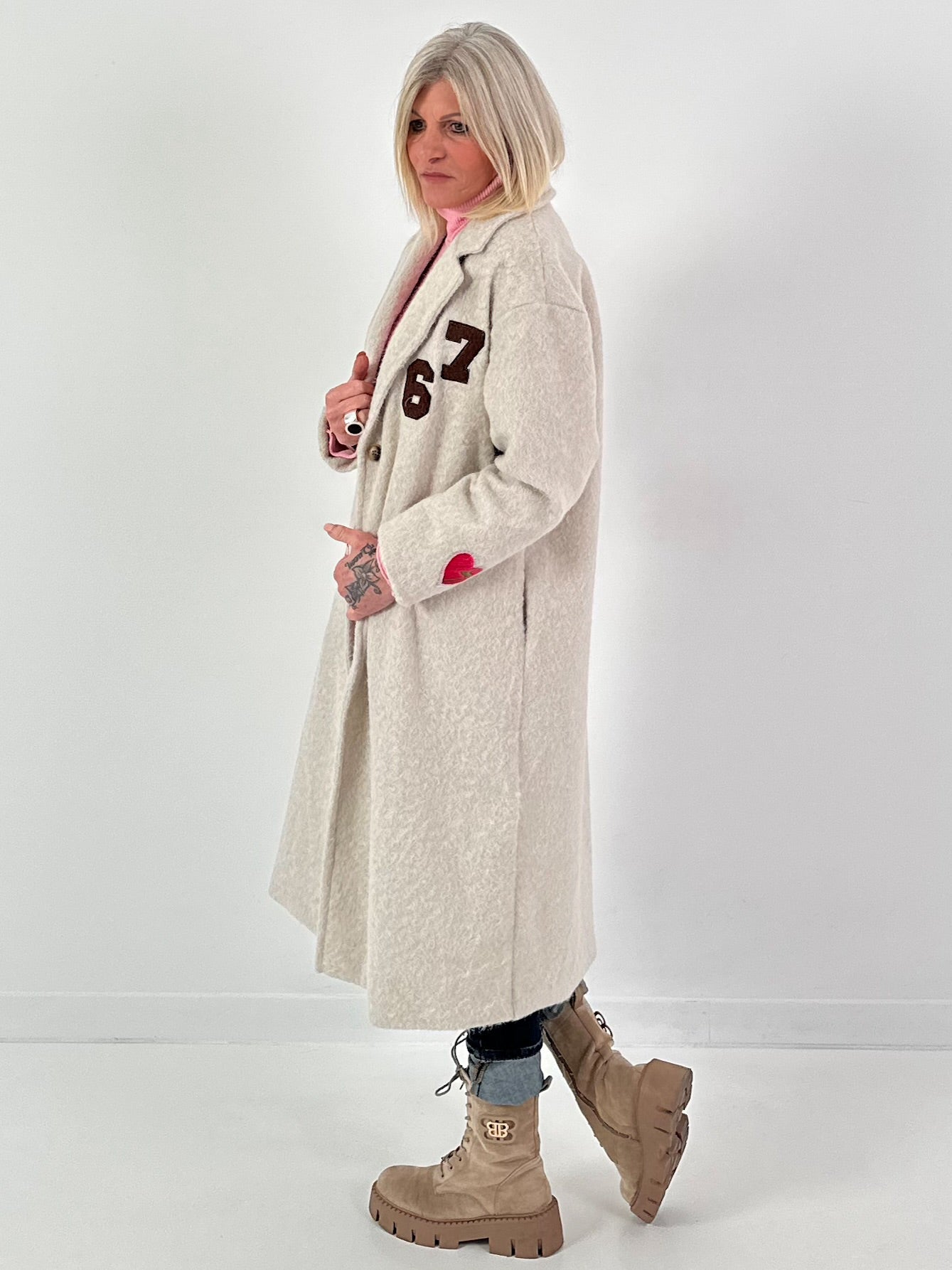 Jas model "Howdy Heart" - beige