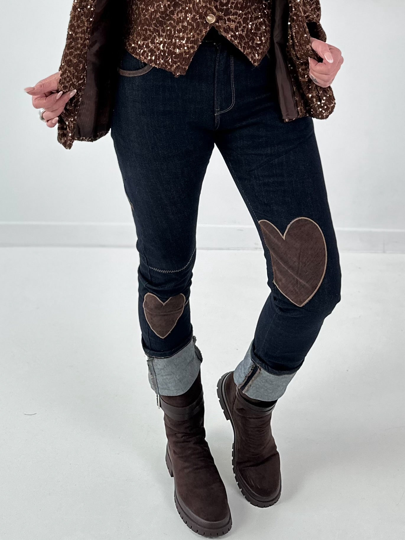 Jeans model "Style Heart" - dark denim