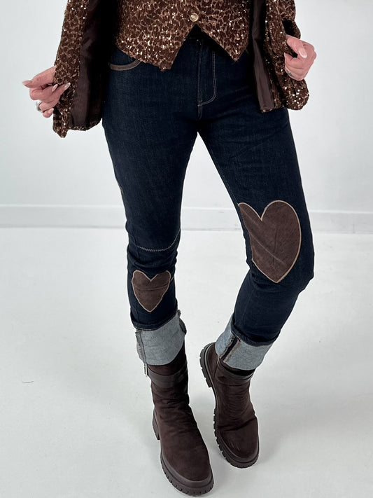 Jeans model "Style Heart" - dark denim