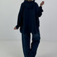 Oversized Hoodie Awesome - night blue