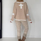 Oversized Sweater mit Strasskreuz - beige-ecru