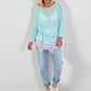 Leichter Oversized Pullover - mint
