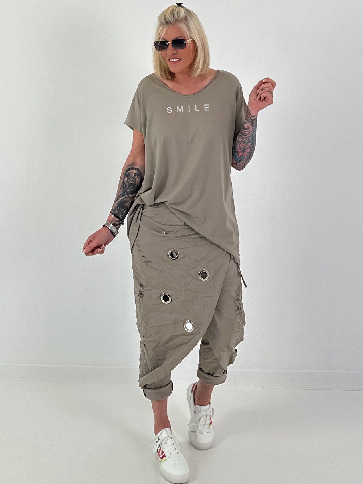 T-shirt Smile - taupe