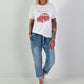 T-Shirt Magnifique - white-red