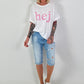 T-Shirt Hej - white
