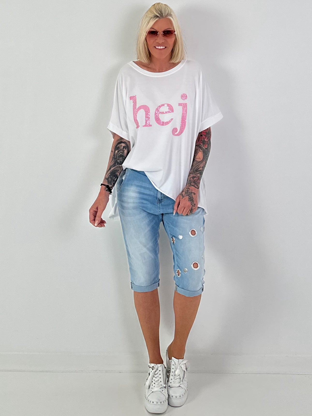 T-Shirt Hej - white