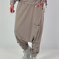 Haremhose mit Knopfdetails - taupe