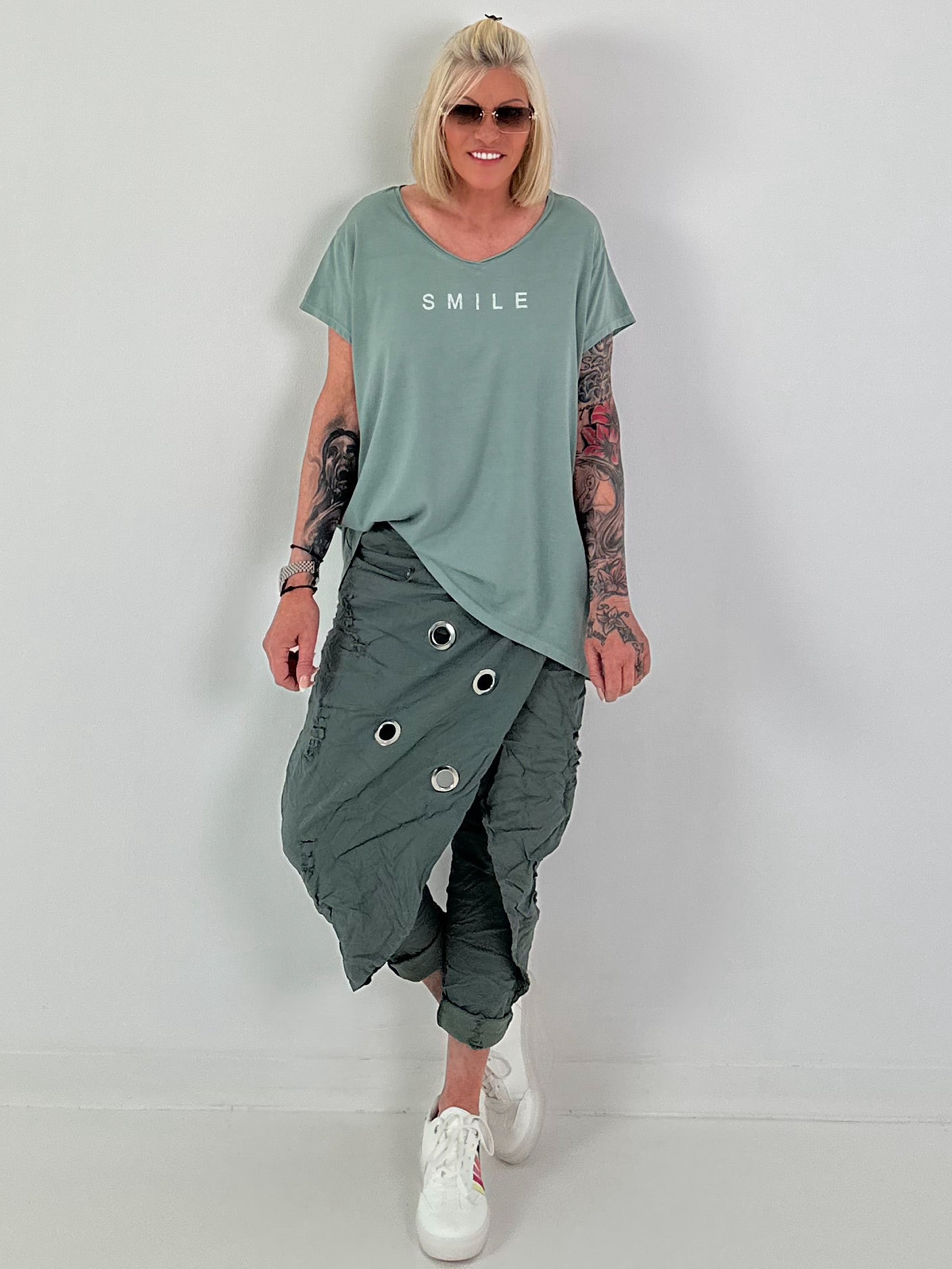 T-shirt Smile - khaki