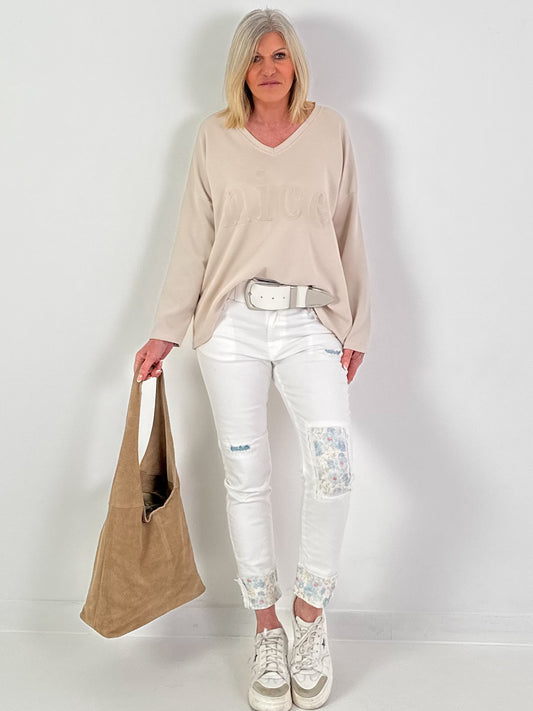 Sweater Nice - beige