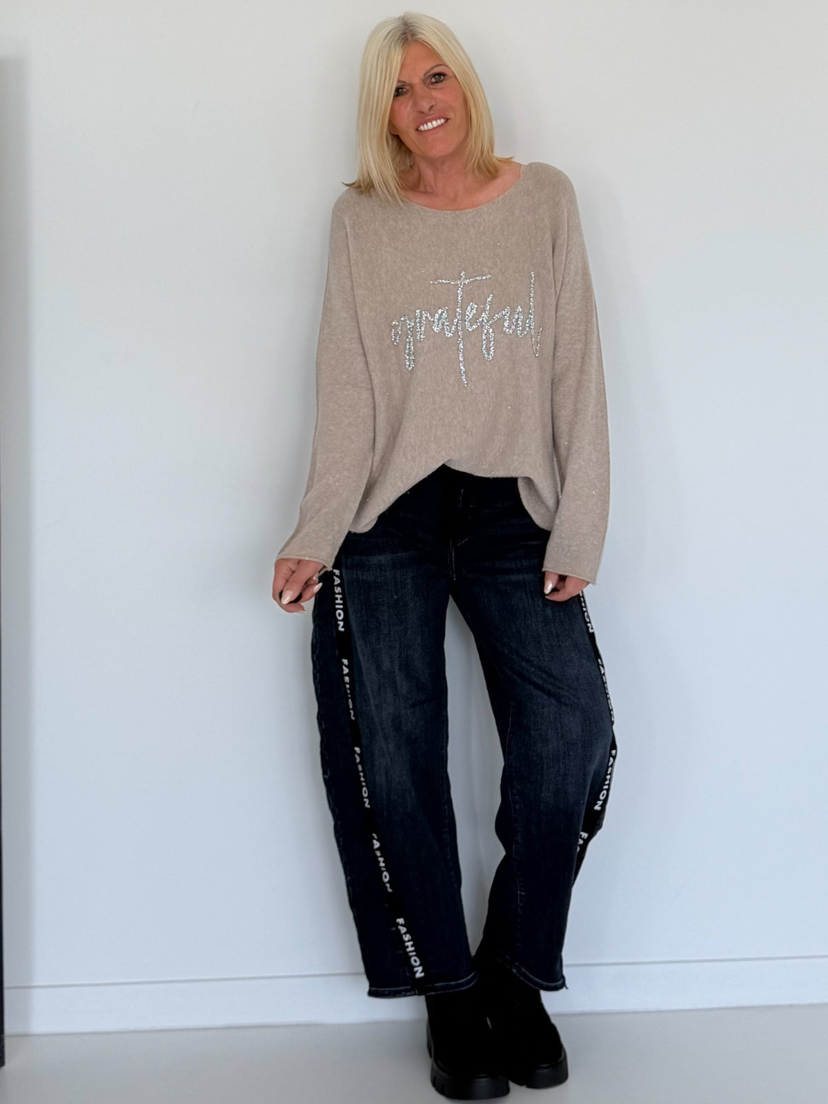 Pullover Grateful - beige