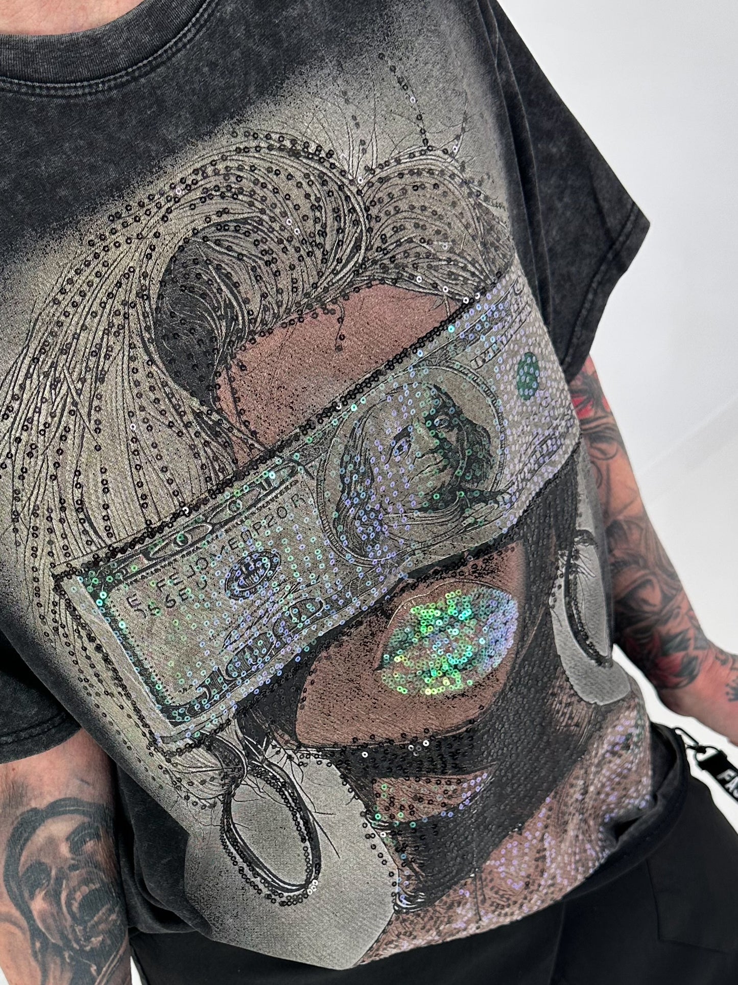 T-Shirt Dollar - black