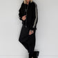 Jacke mit Streifen-Details - schwarz