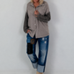 Lässiges Wildleder-Optik Hemd mit Strickarm - taupe