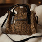 Canvas bag with special details and Speedy shape - leo