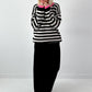 Trui model "Stripe Pop" - zwart en gestreept