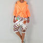 Tunika mit integrierten Top - neonorange