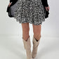 Skort Leo with ruffles - beige-multi-coloured