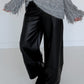 Vegane Lederhose 2 Looks - schwarz