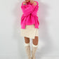 Teddy sweater model "Sweet Bliss" - bubble pink