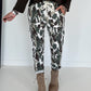 Cargo trousers with camouflage print - white-olive-multicoloured
