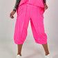 Lässige Sweathose mit Ösendetails - neonpink