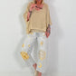 Strickpulli mit Lurex - beige