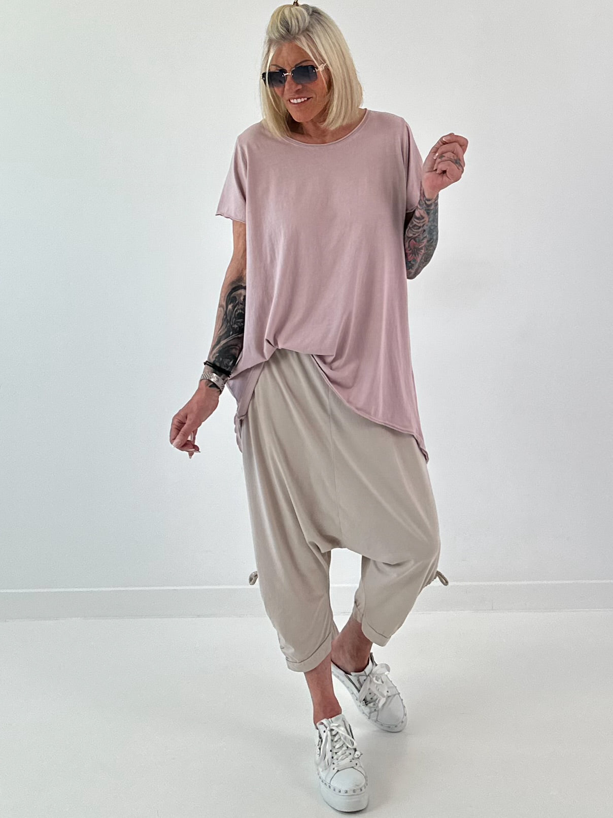 Oversized T-Shirt - puderrosa