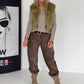 Gilet in behaaglijke bontlook - olijf