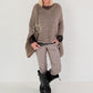Echtledertasche mit aufwendigen Details - taupe