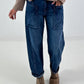 Jeans mit großen Taschen - denim