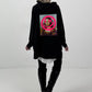 Hoodie model "Neon Icon Clash" - zwart
