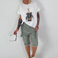 T-Shirt Champagne - weiss