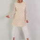 Spitzentunika/Kleid mit Eingriffstaschen - beige