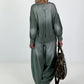 Casual sweatshirt in used look - kaki