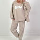 Oversized Sweatshirt Modell "Wassup" - beige