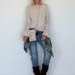 Shirt mit Trompetenärmelchen - beige