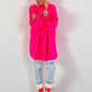 Oversized lange trui "Ruffle Drama" - neonroze
