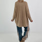 Oversized Shirt stone washed - camel (lieferbar ab ca.14.08.26)