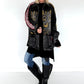 Oversized Jeansjacke mit Pailletten - used-black ( lieferbar ab ca. 01.09.26)