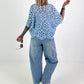 Crochet Shirt with Undershirt - light blue