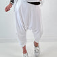 Sweatshirt Baggy met pijpverzameling - wit